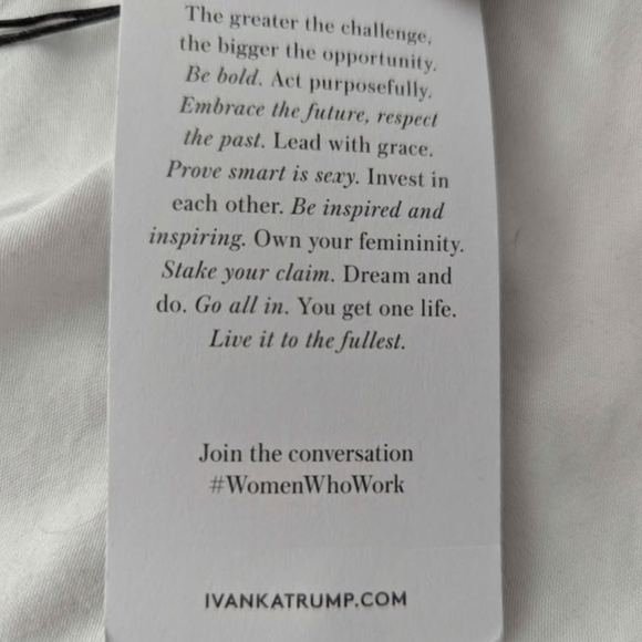 NWT - Ivanka Trump Black Ruffle/Lace Long-Sleeve Top - Picture 6 of 6